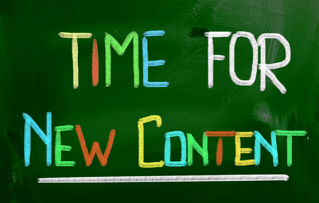 Time For New Content Conceptの写真素材