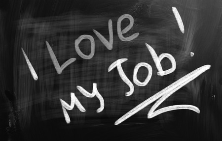 I Love My Job Conceptの写真素材