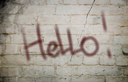 Hello Conceptの写真素材