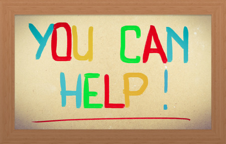 You Can Help Conceptの写真素材