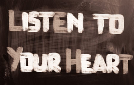 Listen To Your Heart Conceptの写真素材