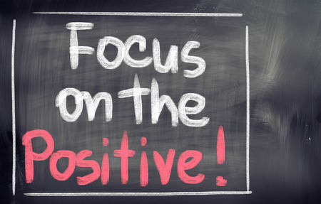 Focus On The Positive Conceptの写真素材