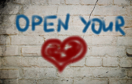 Open Your Heart Conceptの写真素材