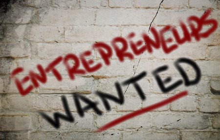 Entrepreneurs Wanted Conceptの写真素材