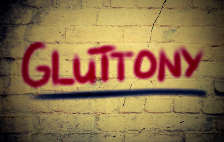 Gluttony Conceptの写真素材