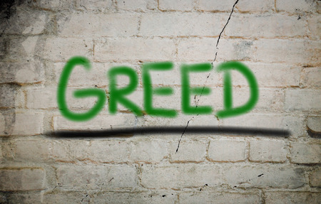 Greed Conceptの写真素材