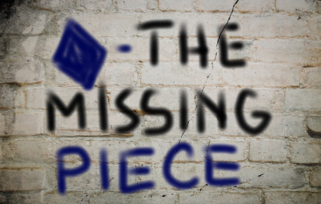 The Missing Piece Conceptの写真素材