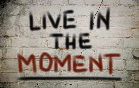 Live In The Moment Conceptの写真素材
