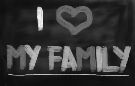 I Love My Family Conceptの写真素材