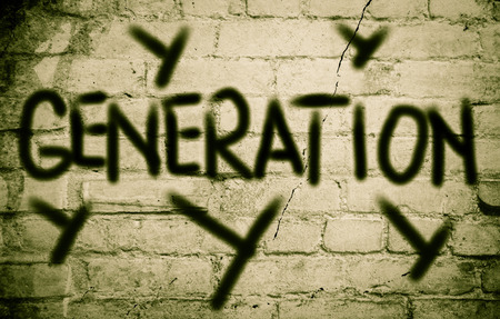 Generation Y Conceptの写真素材