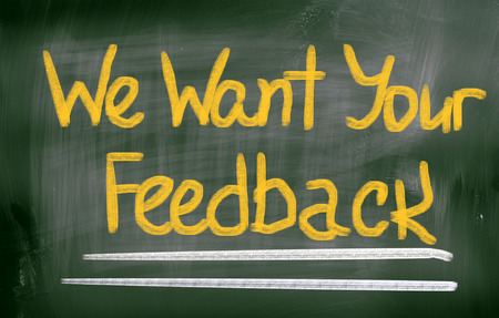 We Want Your Feedback Conceptの写真素材