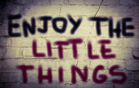 Enjoy The Little Things Conceptの写真素材