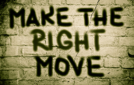 Make The Right Move Conceptの写真素材