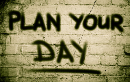 Plan Your Day Conceptの写真素材