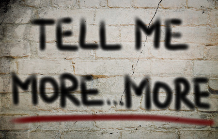 Tell Me More Conceptの写真素材