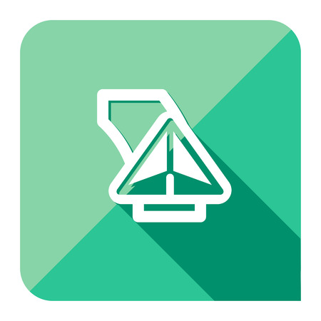 gps navigator arrow flat simple iconのイラスト素材