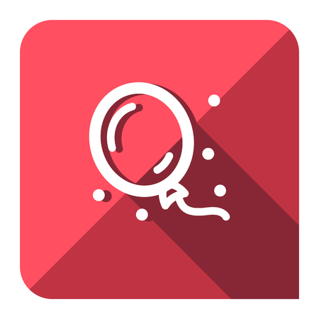 holiday balloon as event icon. flat style.のイラスト素材