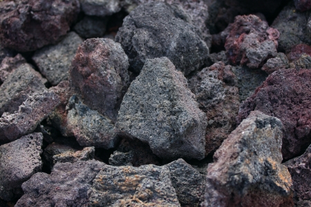Lava Rocks, Big Island, Hawaiiの写真素材