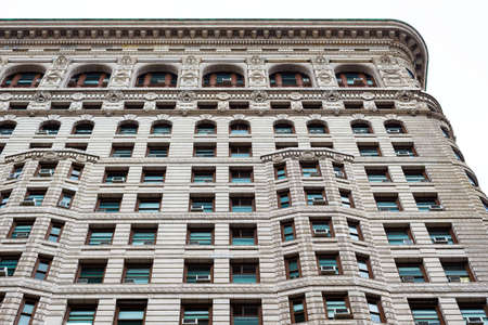 New York City, NY, USA - December 31, 2013 : Flatiron Building from street level on Fifth Avenue.のeditorial素材