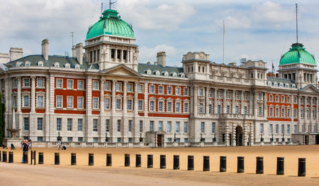 London, United Kingdom - July 3, 2010 : Old Admiralty Building and Horse Guards Parade. Old Navy...