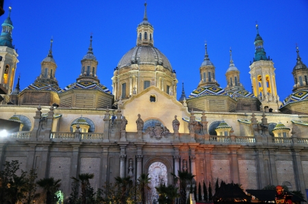 The main dome in Zaragozaの写真素材