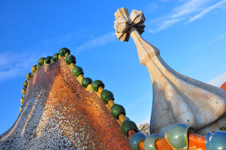 Details of Casa Baltto in Barcelona, Spainのeditorial素材