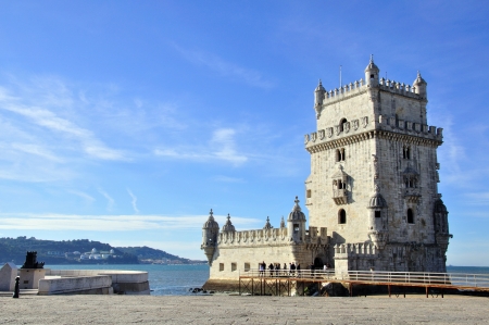 El torre de Belem in Lisbon, Portugalの写真素材