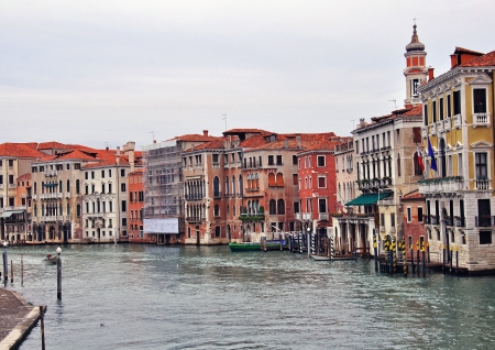 Grand canal in Venice, Italyの写真素材