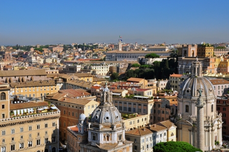 Panorama of Rome, Italyの写真素材