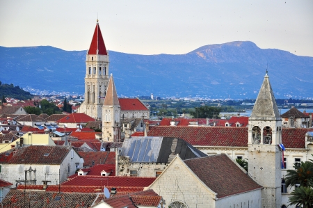 Trogir terracotta roofs, Croatia の写真素材