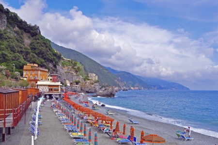 Italian beach, Liguriaの写真素材