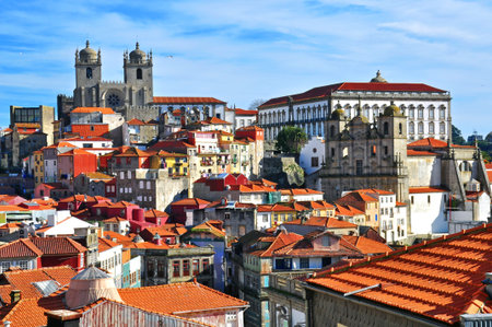 Porto cityscape, Portugalの写真素材