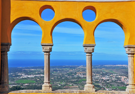 Panoramic view  Sintra, Portugalの写真素材