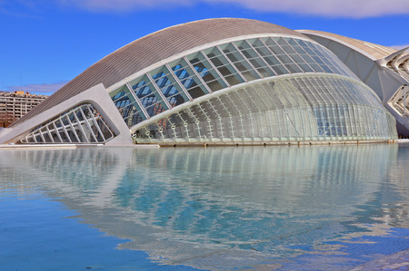 VALENCIA, SPAIN - JANUARY 3: Museum in The City of Arts and Sciences of Valencia on January 03, 2011. Valencia is the capital of the autonomous community of Valencia.のeditorial素材