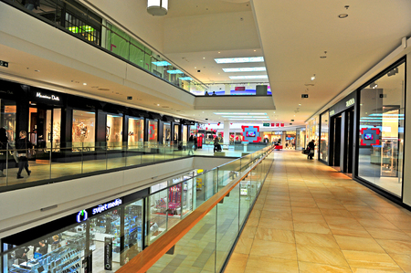 SPLIT, CROATIA - FEBRUARY 18: Interior of Mall of Split shopping centre in Split on February 18, 2017.のeditorial素材