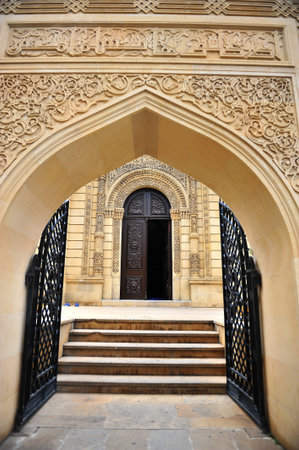 View of the gate in Baku old town, Azerbaijan