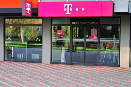 BANSKA BYSTRICA, SLOVAKIA - SEPTEMBER 7: Facade of T-Mobile retail store on September 7, 2018.