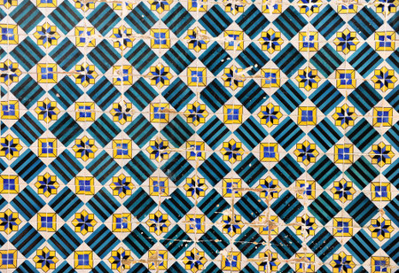 Traditional portuguese azulejo pattern background