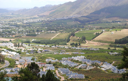 Village in the south of the island of Crete, Greeceの写真素材