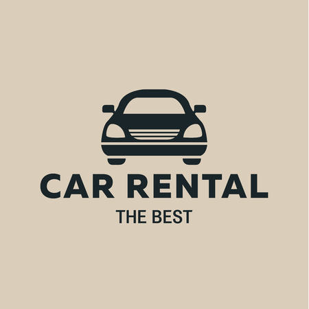 Best car Rent icon, icon strong vector illustrationsのイラスト素材