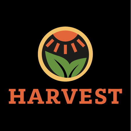 Logo horticulture crop plant soil style flat trend icons qualityのイラスト素材