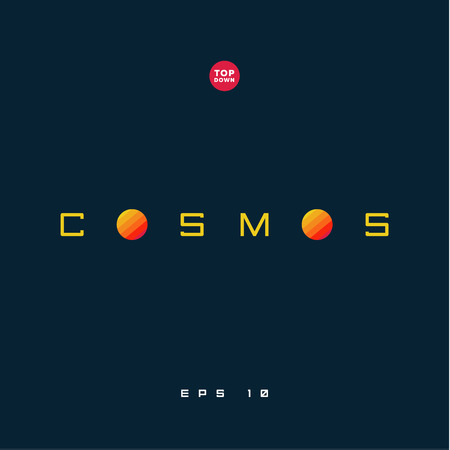 Flat star or planet illustration of the trend in style artのイラスト素材