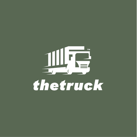 Truck vector sign for the trend of transport and delivery artのイラスト素材