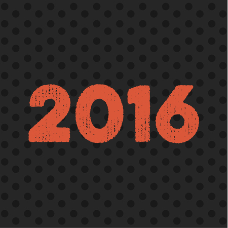 Theme 2016 Text Background Merry Christmas and Happy New Yearのイラスト素材