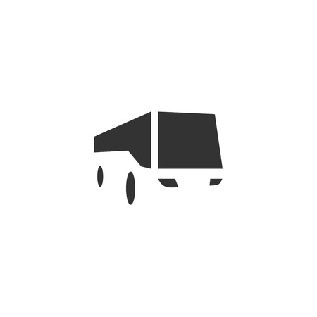 Bus logo in negative space quality modern flat style design for your business icon means of transport artのイラスト素材