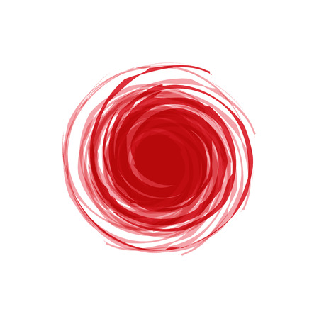 Twisted Spiral Abstract illustration of red in the background artのイラスト素材