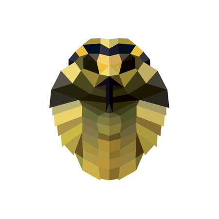 Snake head illustration low poly style for design modern quality artの写真素材