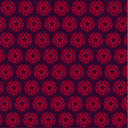 Pattern in the form of an ornament with hearts, wedding design artのイラスト素材