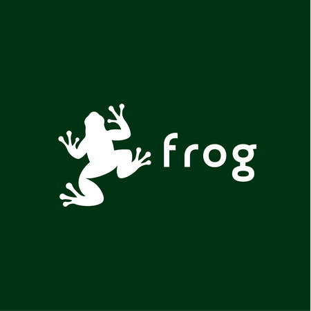 Frog illustration vector trendのイラスト素材