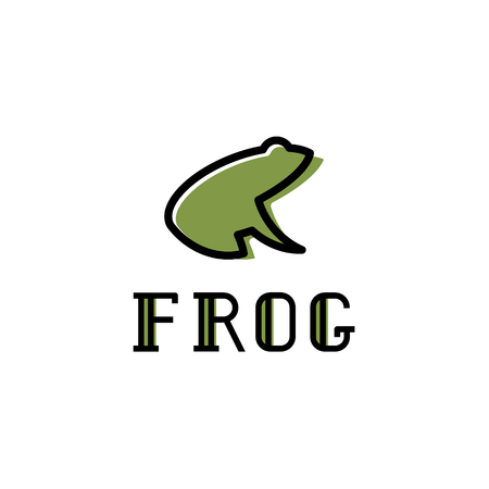Frog illustration vector trend.のイラスト素材